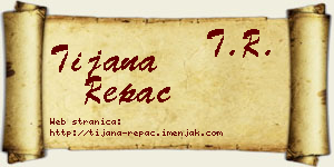 Tijana Repac vizit kartica
